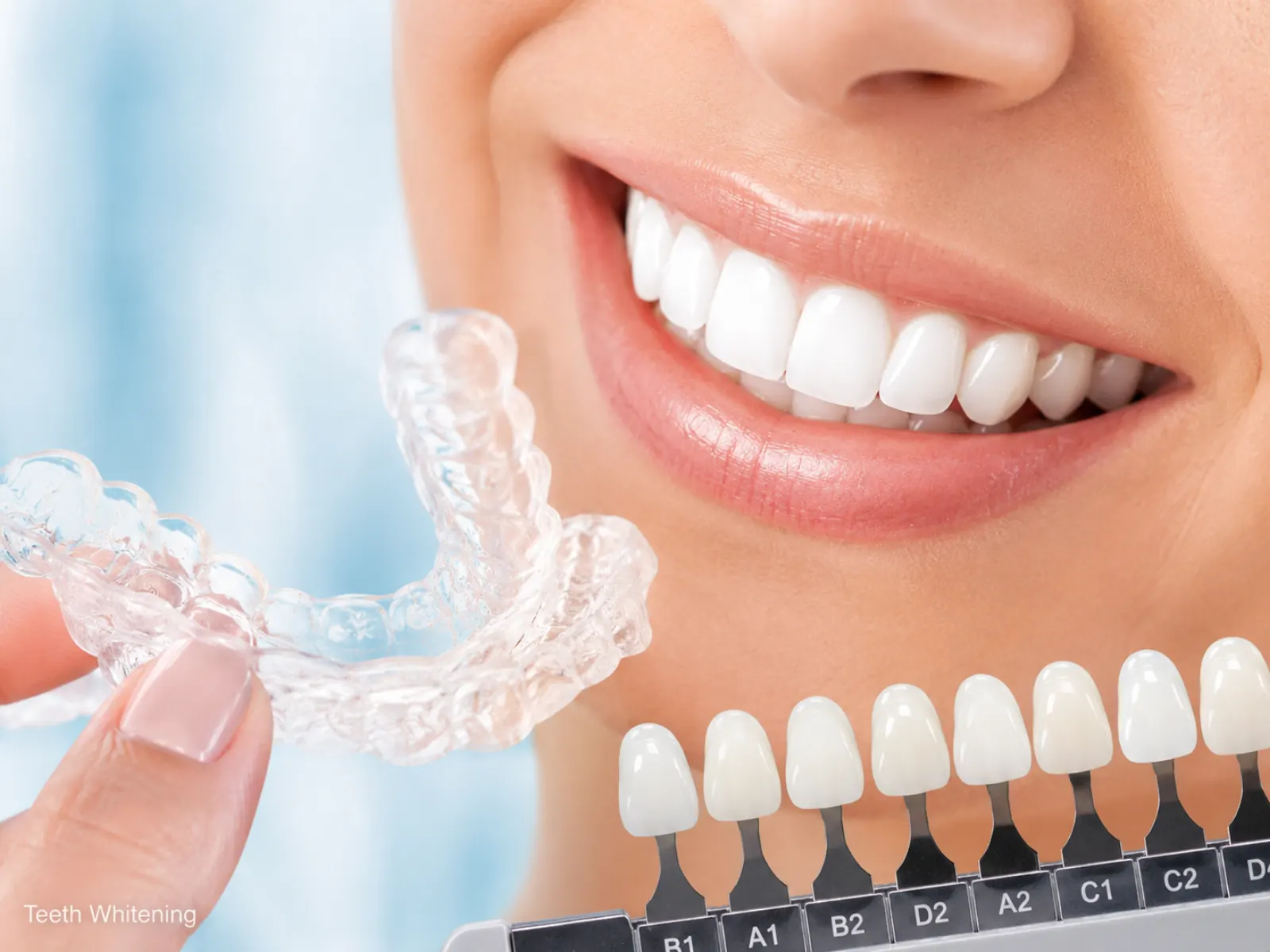 Teeth whitening dental treatment at a Mexican clinic